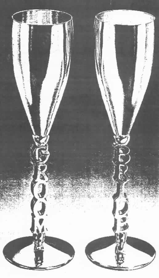 GOI7 (SILVERPLATE, HOLLOWWARE) Silverplate Champagne Flute by Godinger-1