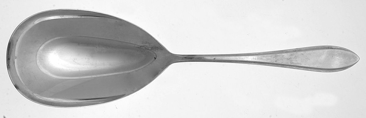 GFK1 (SILVERPLATE) Solid Serving Spoon by Gerofabriek-1