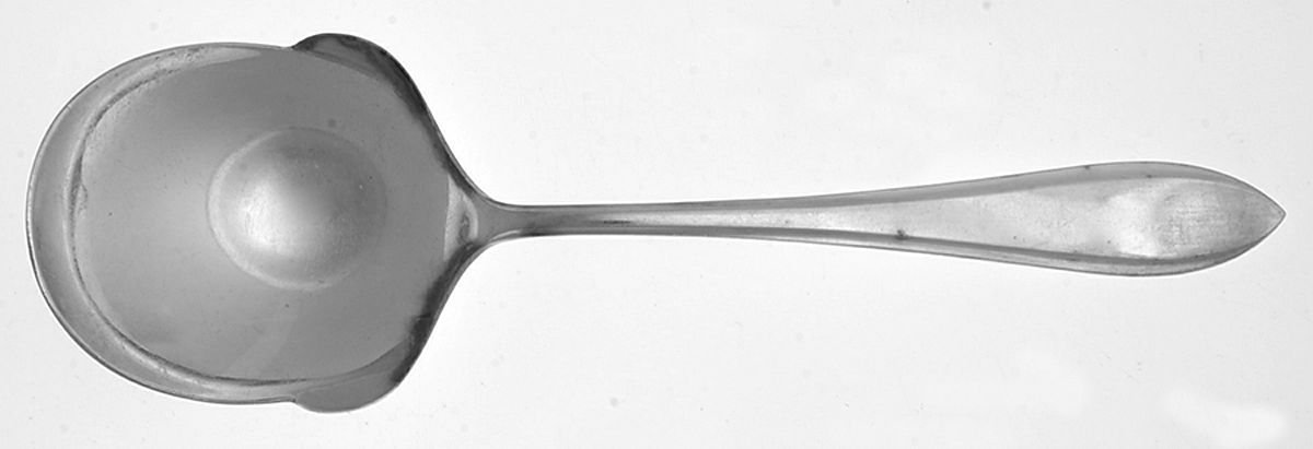 GFK1 (SILVERPLATE) Solid Rice/Potato Spoon by Gerofabriek-1