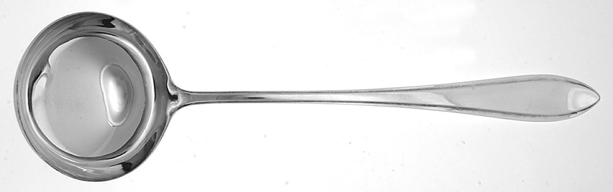 GFK1 (SILVERPLATE) Solid Soup Ladle by Gerofabriek-1