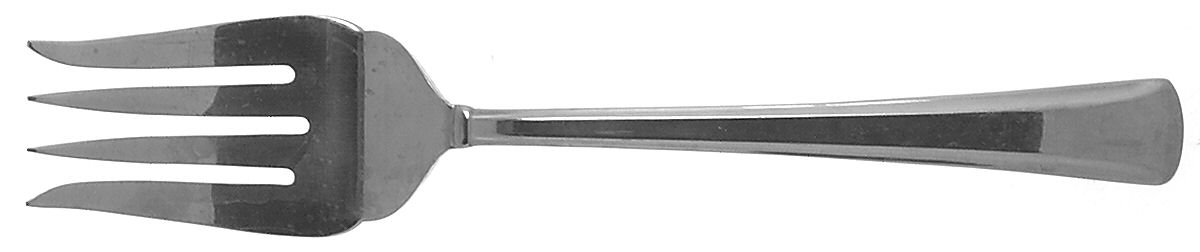 Nordic (Stainless) Medium Solid Cold Meat Serving Fork by Gorham Silver-1