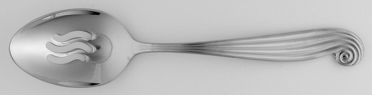 La Mer (Stainless) Pierced Solid Serving Spoon by Ginkgo-1