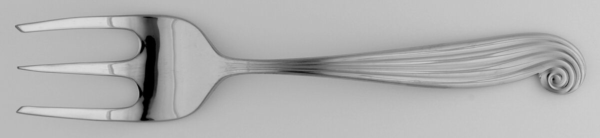 La Mer (Stainless) Medium Solid Cold Meat Serving Fork by Ginkgo-1