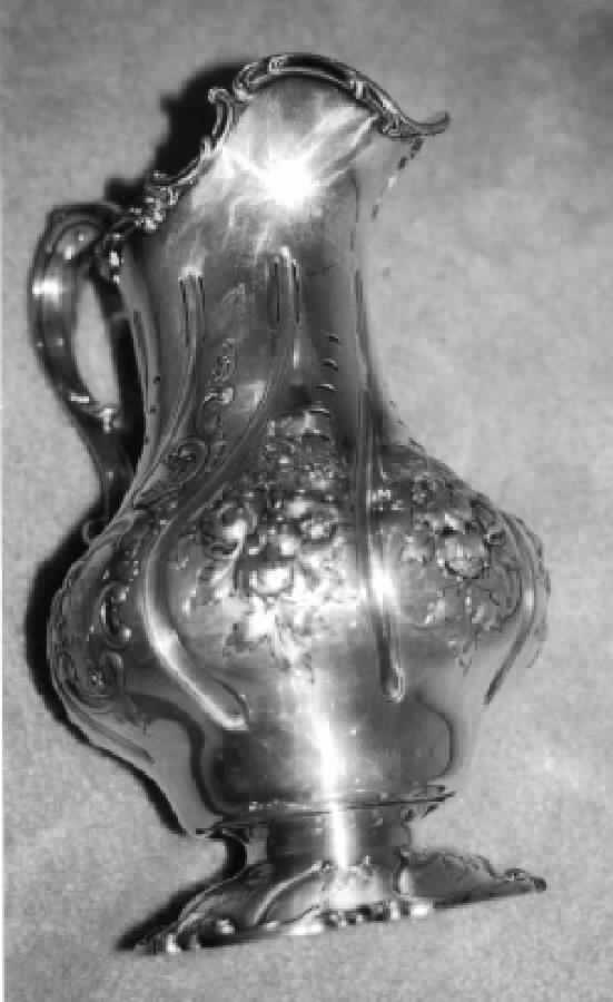 A4105(Sterling, Hollowware) Sterling Water Pitcher by Gorham Silver-1