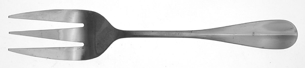 Mulholland (Stainless) Large Solid Cold Meat Serving Fork by Gibson-1