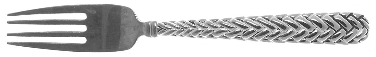 Weave (Silverplate) Fork by Godinger-1
