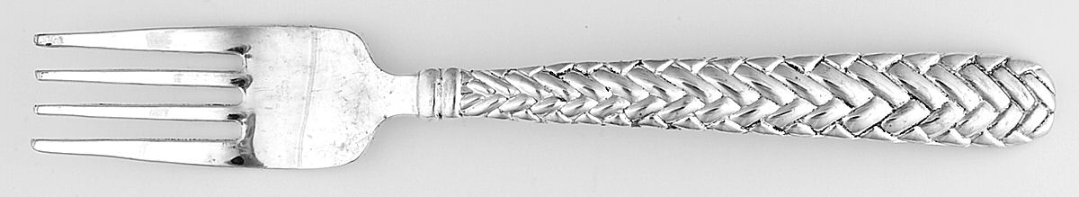 Weave (Silverplate) Individual Salad Fork by Godinger-1