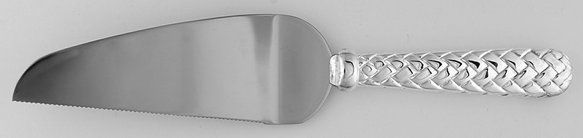 Weave (Silverplate) Pie & Cake Server with Stainless Blade by Godinger-1