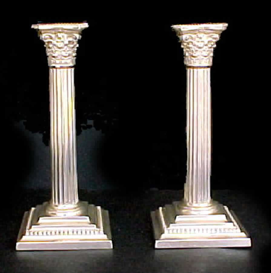 A3208 (Sterling, Hollowware) 7" Candlestick by Gorham Silver-1