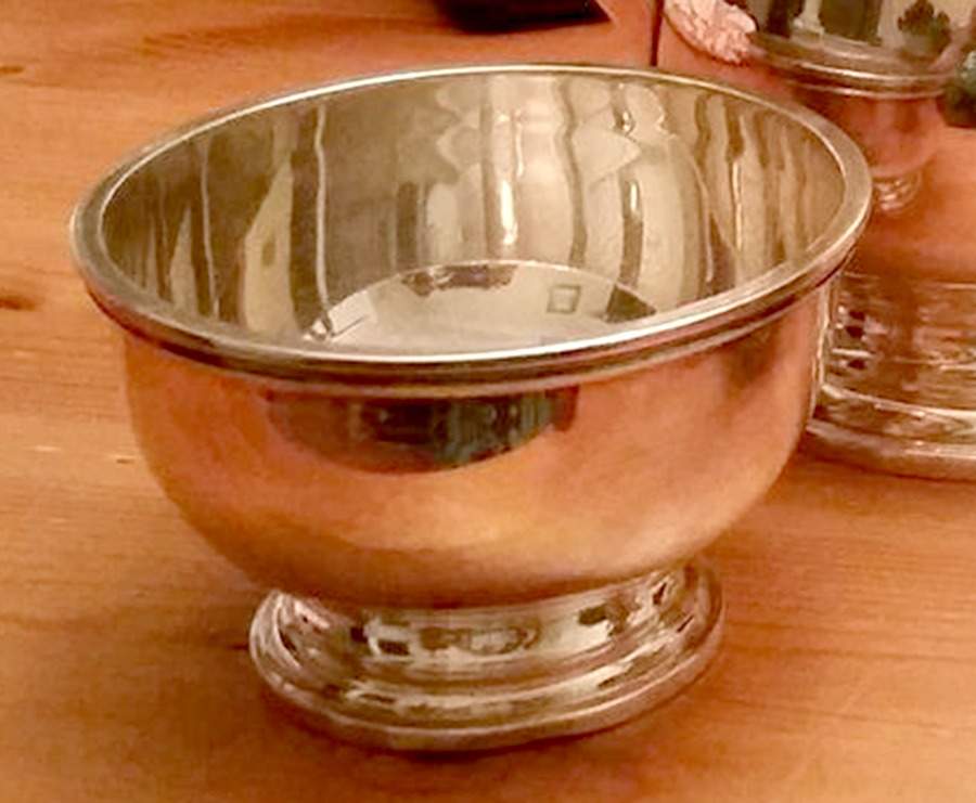 211 (Sterling, Hollowware) Mini Open Sugar Bowl by Gorham Silver-1