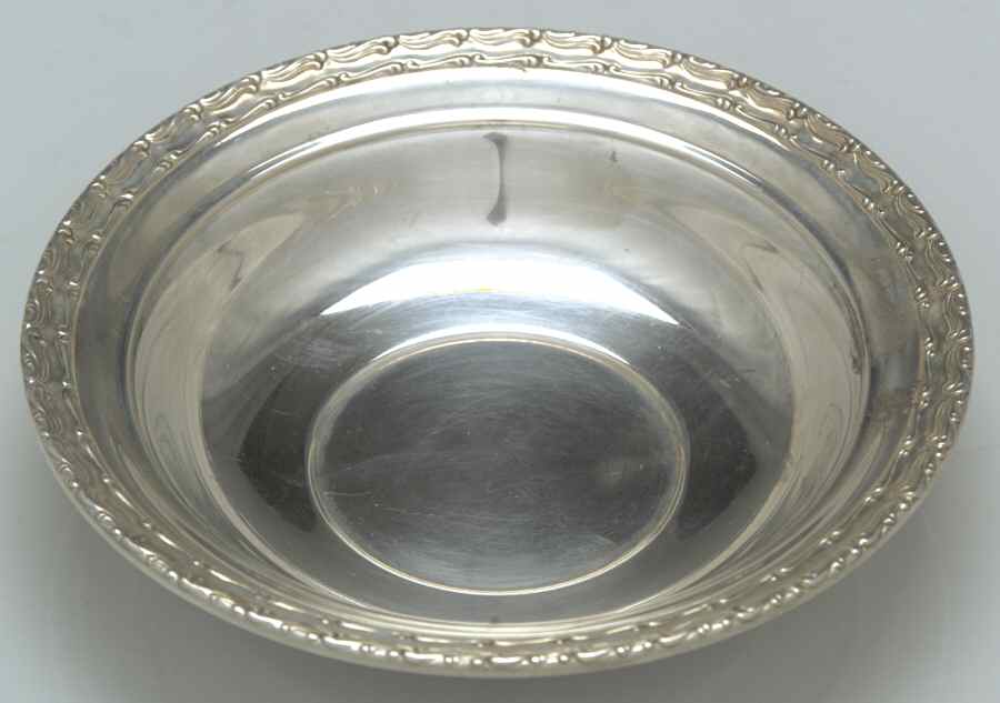 1174 (Sterling, Hollowware) Sterling Bon Bon Bowl by Gorham Silver-1