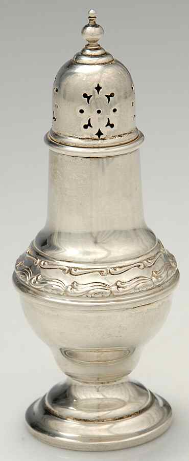 1174 (Sterling, Hollowware) Salt Shaker by Gorham Silver-1
