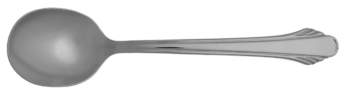 Grande Calais (Stainless) Round Bowl Soup Spoon (Cream Soup) HC by Gorham Silver-1