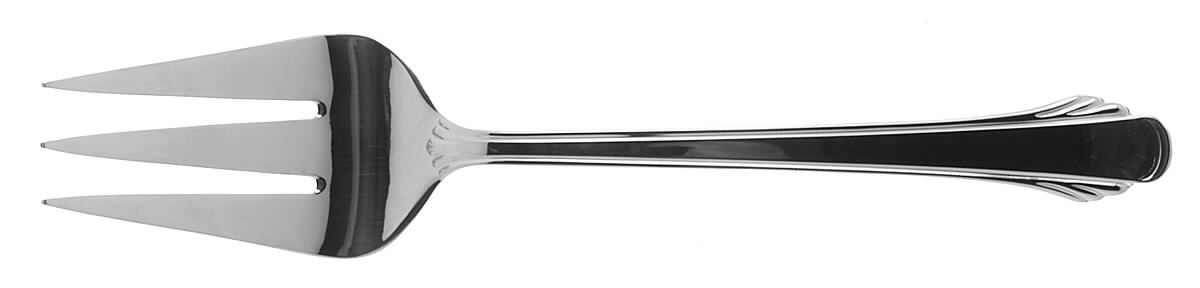 Grande Calais (Stainless) Medium Solid Cold Meat Serving Fork by Gorham Silver-1