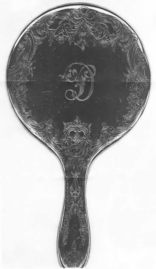C2714 (Sterling, Hollowware) Mirror with Handle by Gorham Silver-1