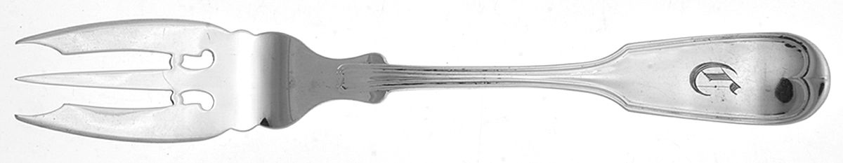 French Thread (Sterling, 1876) Individual Pie Fork by George W Shiebler-1