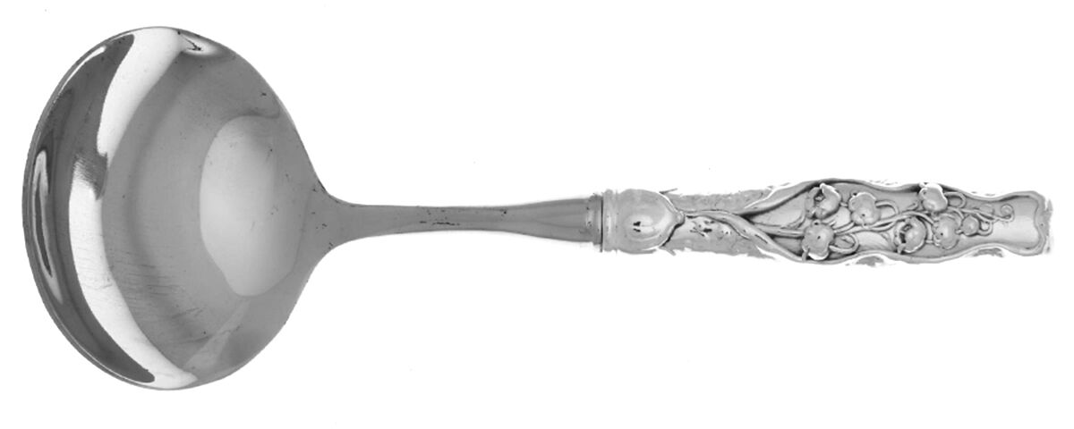 Lily of The Valley (Sterling) Gravy Ladle with No Spout Stainless Bowl HC by Gorham Silver-1