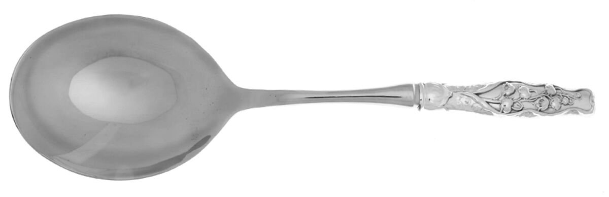 Lily of The Valley (Sterling) Casserole Spoon with Smooth Stainless Bowl HC by Gorham Silver-1