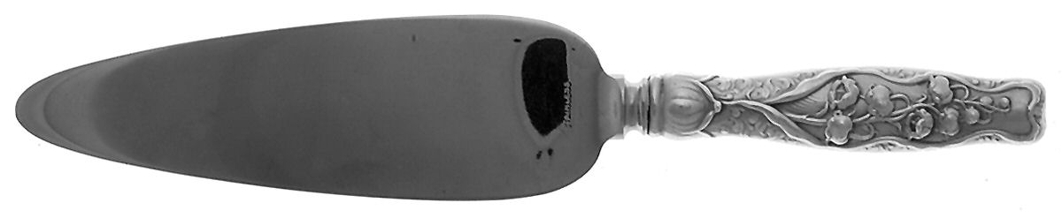 Lily of The Valley (Sterling) Pie Server with Stainless Blade by Gorham Silver-1