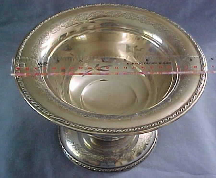 A12124 (Sterling, Hollowware) Sterling Serving Fruit Bowl by Gorham Silver-1