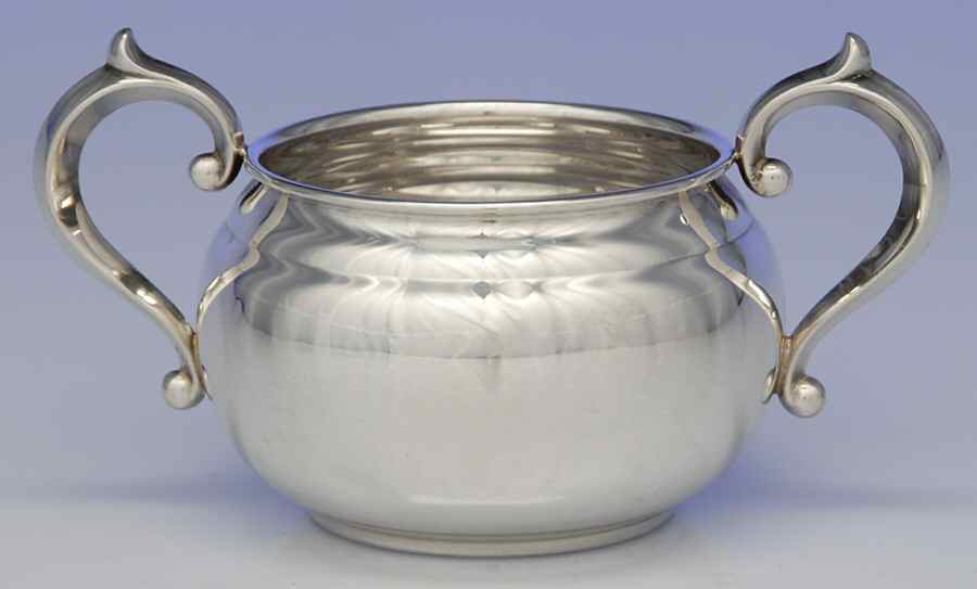 909-910 (Sterling, Hollowware) Mini Open Sugar Bowl by Gorham Silver-1
