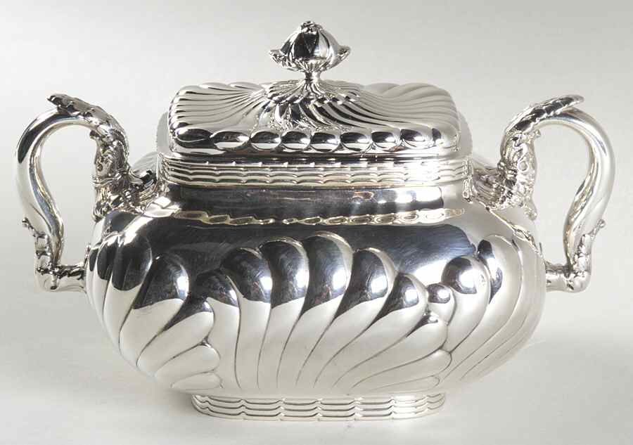 495C (Sterling, Hollowware) Sugar Bowl & Lid by Gorham Silver-1