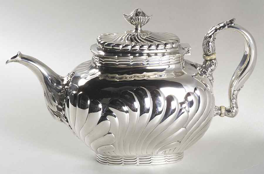 495C (Sterling, Hollowware) Teapot by Gorham Silver-1
