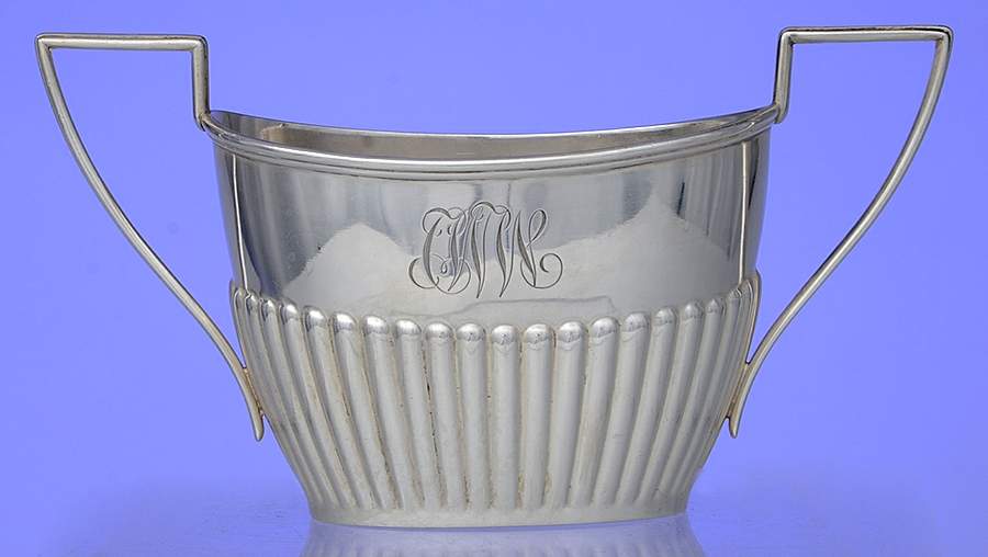 A5005 (Sterling, Hollowware) Mini Open Sugar Bowl by Gorham Silver-1