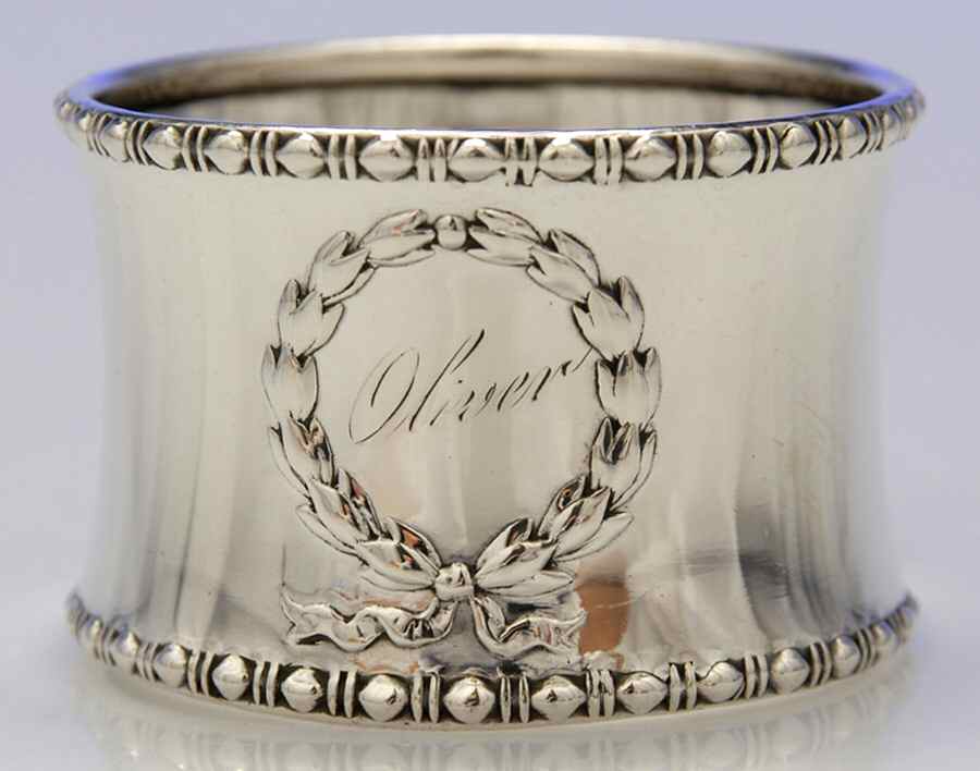 Wreath (Sterling, Hollowware) Napkin Ring by Gorham Silver-1