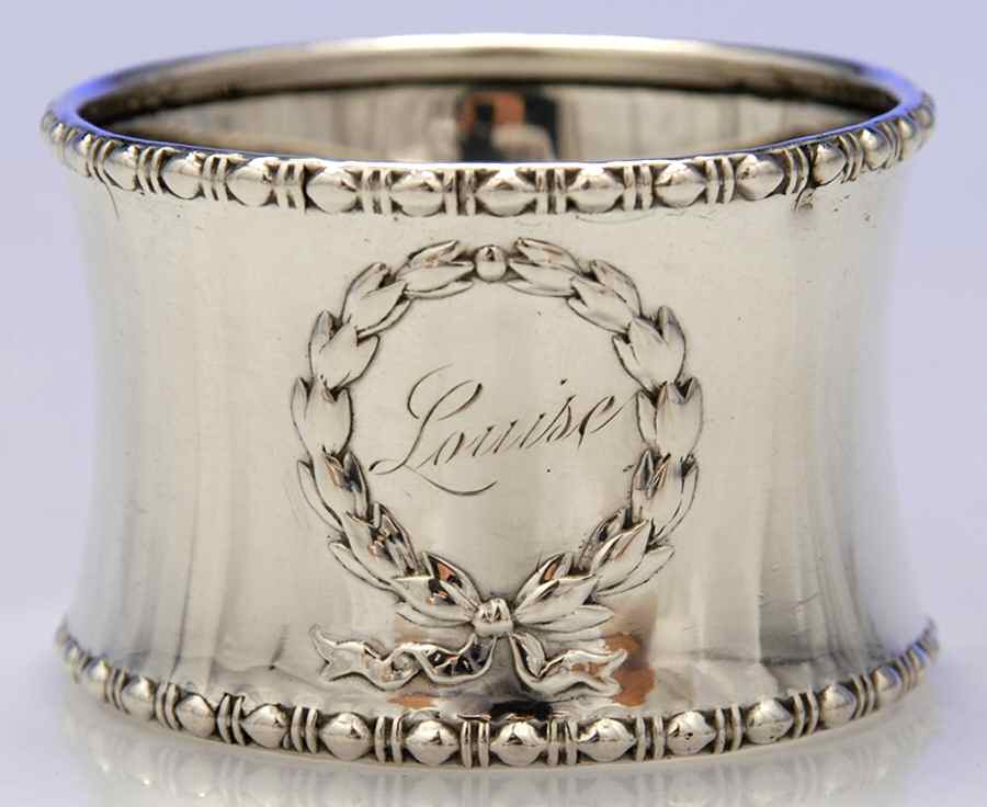 Wreath (Sterling, Hollowware) Napkin Ring by Gorham Silver-1