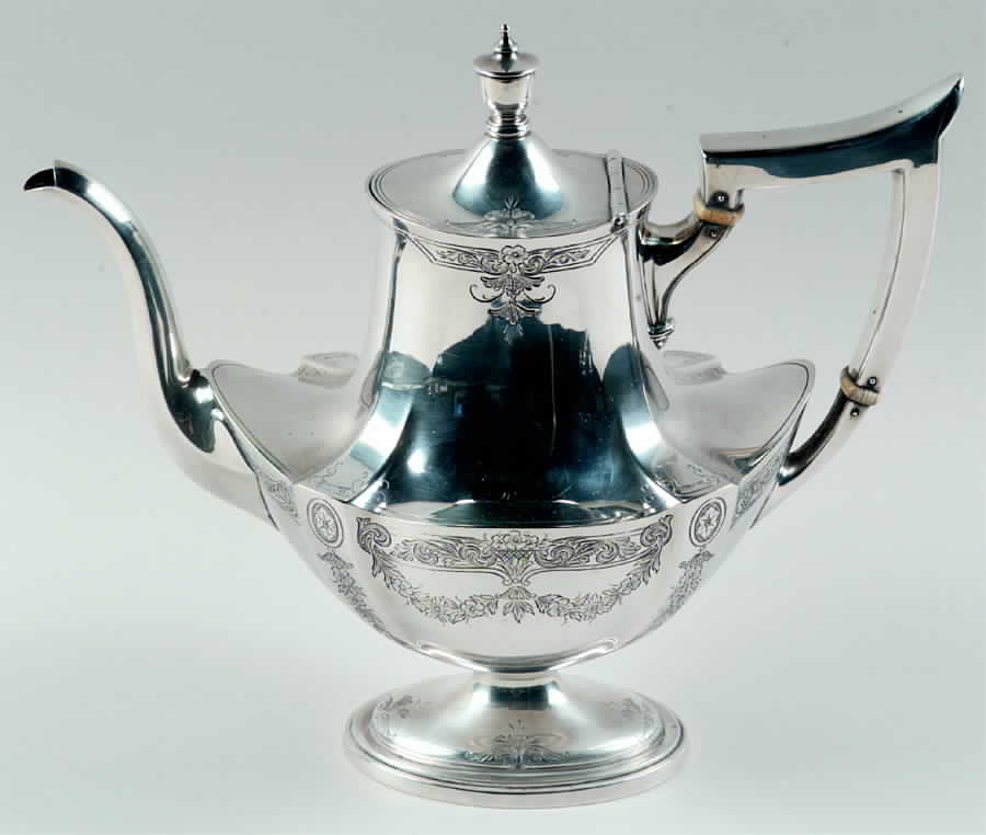 Plymouth-Engraved (2241-2) Coffee Pot by Gorham Silver-1