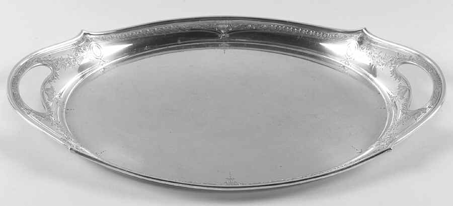 Plymouth-Engraved (2241-2) Sterling Demitasse Tray by Gorham Silver-1