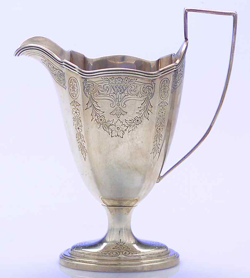 Plymouth-Engraved (2241-2) Creamer by Gorham Silver-1