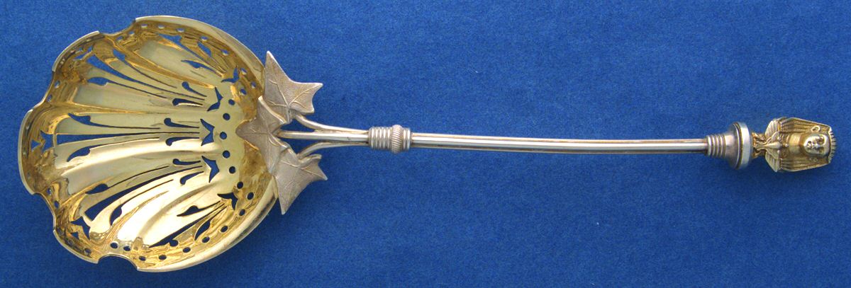 Sphinx (Sterling, 1869) Large Sugar Sifter by Gorham Silver-1