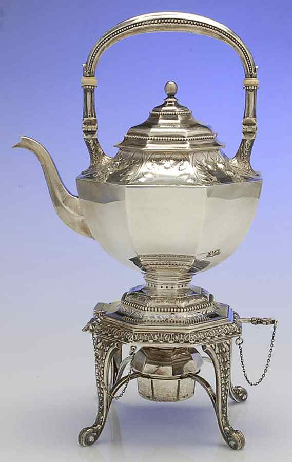 2910 (Sterling, Hollowware) Kettle, Stand & Burner by Gorham Silver-1