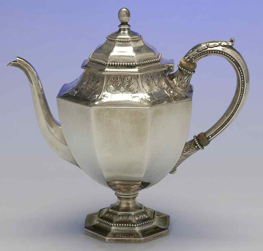 2910 (Sterling, Hollowware) Teapot by Gorham Silver-1