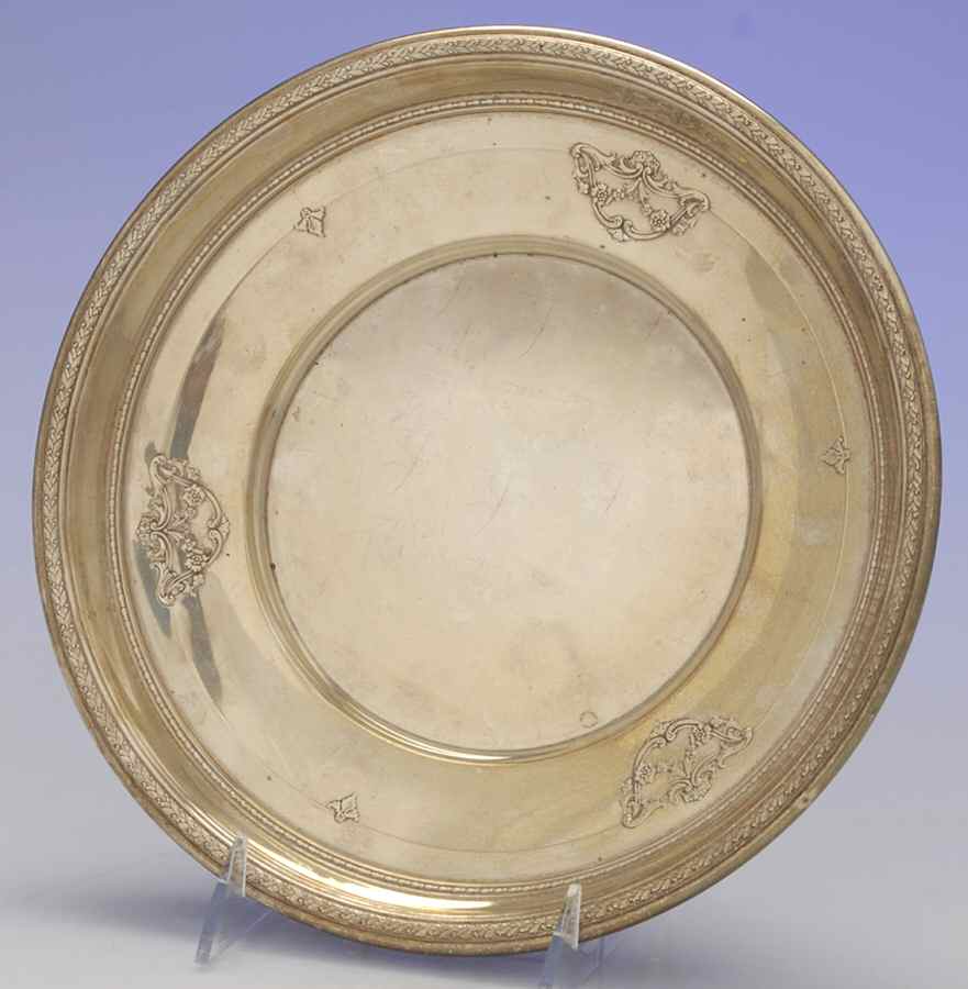A12644 (Sterling, Hollowware) 10" Round All Purpose Dish by Gorham Silver-1