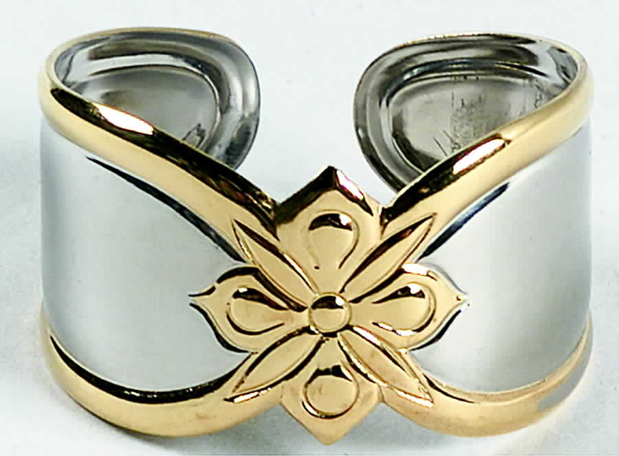Golden Melon Bud (Stainless-Gold) Napkin Ring by Gorham Silver-1