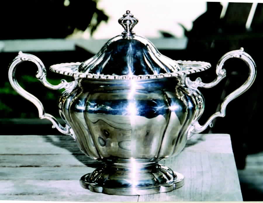 5001 (Sterling, Hollowware) Sugar Bowl & Lid by Gorham Silver-1