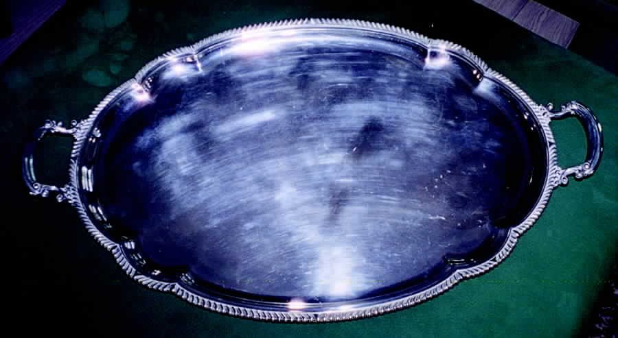 427 (Sterling, Hollowware) Large Waiter Tray by Gorham Silver-1