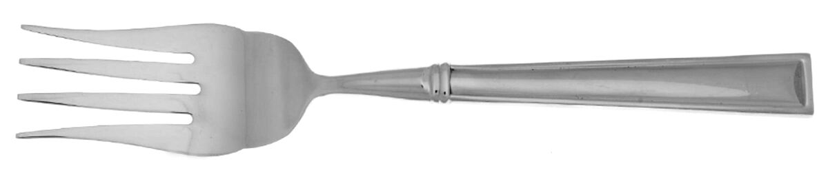Marabella (Stainless) Cold Meat Fork Large, Stainless Tines HC by Gorham Silver-1