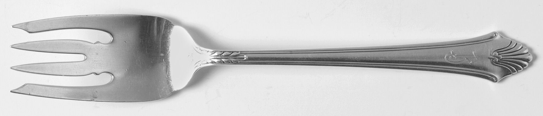 Late Georgian (Sterling, 1934) Large Individual Solid Fish/Salad Fork by Gorham Silver-1