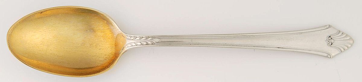 Late Georgian (Sterling, 1934, Monograms) Demitasse Spoon by Gorham Silver-1