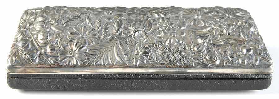 46 (Sterling, Hollowware) Eyeglass Case with Sterling Top by Gorham Silver-1