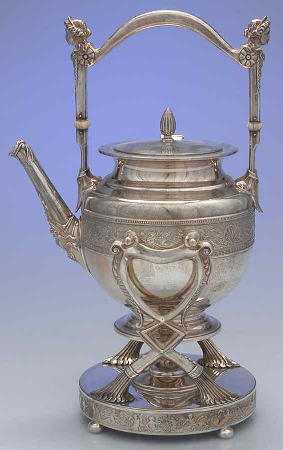 1110 (Sterling, Hollowware) Kettle, Stand & Burner by Gorham Silver-1