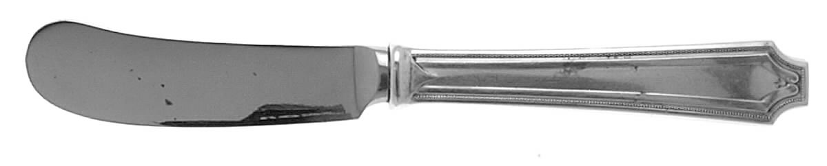 King Albert (Sterling, 1919, No Monograms) Butter Spreader Hollow Hdl-Paddle/Stainless Blade by Gorham Silver-1