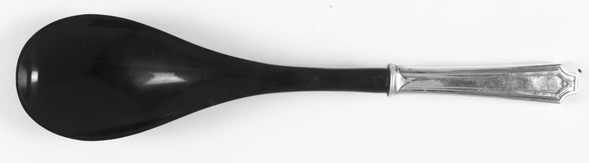 King Albert (Sterling, 1919, No Monograms) Salad Serving Spoon with Plastic Bowl by Gorham Silver-1
