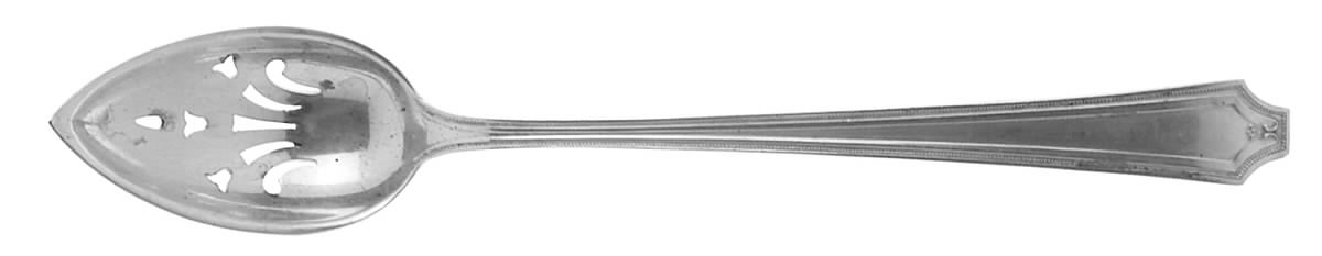 King Albert (Sterling, 1919, No Monograms) Pierced Bowl Short Handle Olive Spoon by Gorham Silver-1