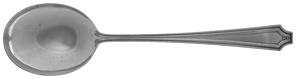 King Albert (Sterling, 1919, No Monograms) Round Bowl Soup Spoon (Gumbo) by Gorham Silver-1