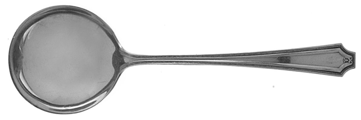 King Albert (Sterling, 1919, No Monograms) Round Bowl Soup Spoon (Bouillon) by Gorham Silver-1